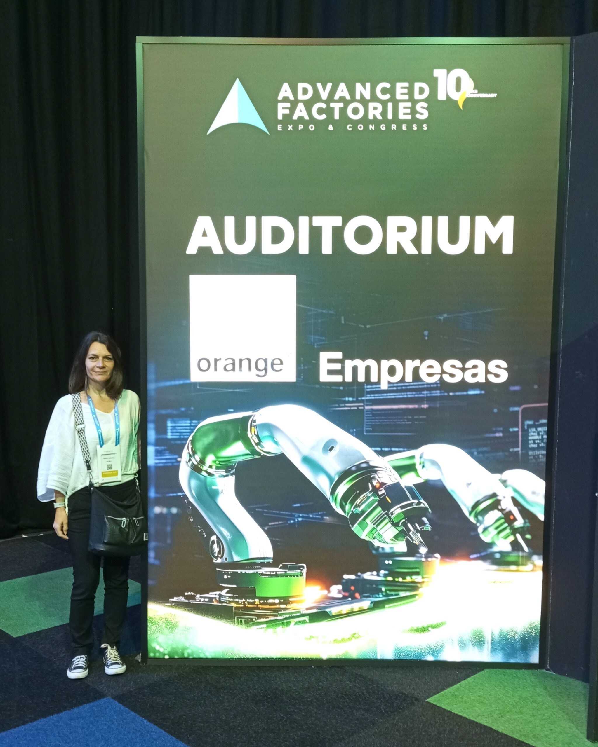 Equipo de Calmell Group asistiendo a Advanced Factories, evento sobre industria 4.0 y digitalización industrial en Barcelona.